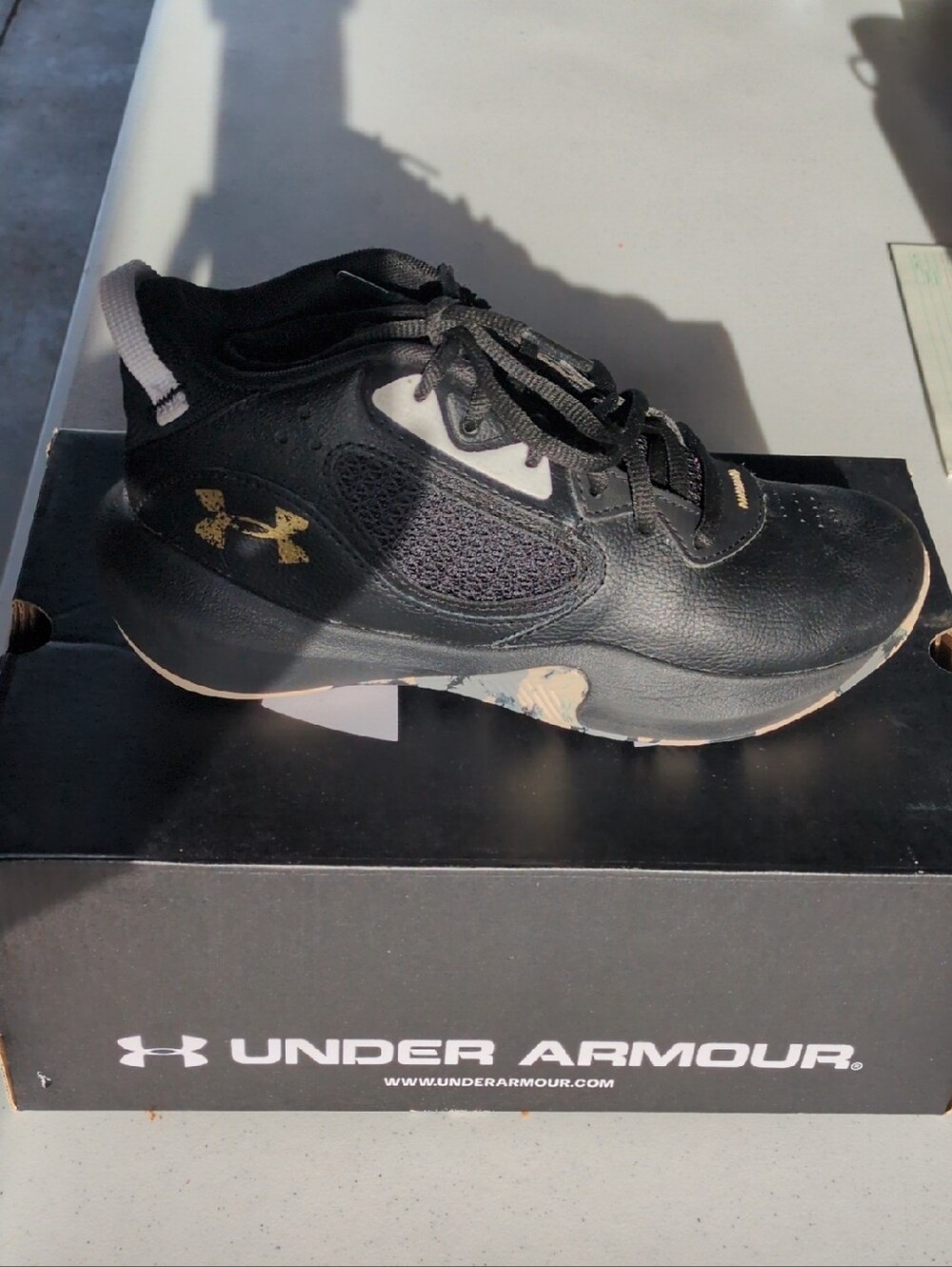 Under Armour Black  Basketball Sneakers